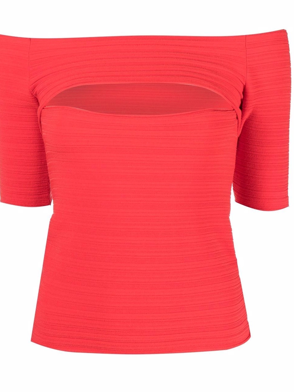 Affordable Stella cut-out off-shoulder McCartney top Women 0407